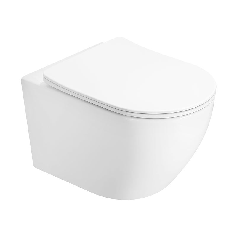 Mexen Lena miska wc Rimless Tornado z deską wolnoopadającą slim, duroplast, biała połysk - 3022L4000T