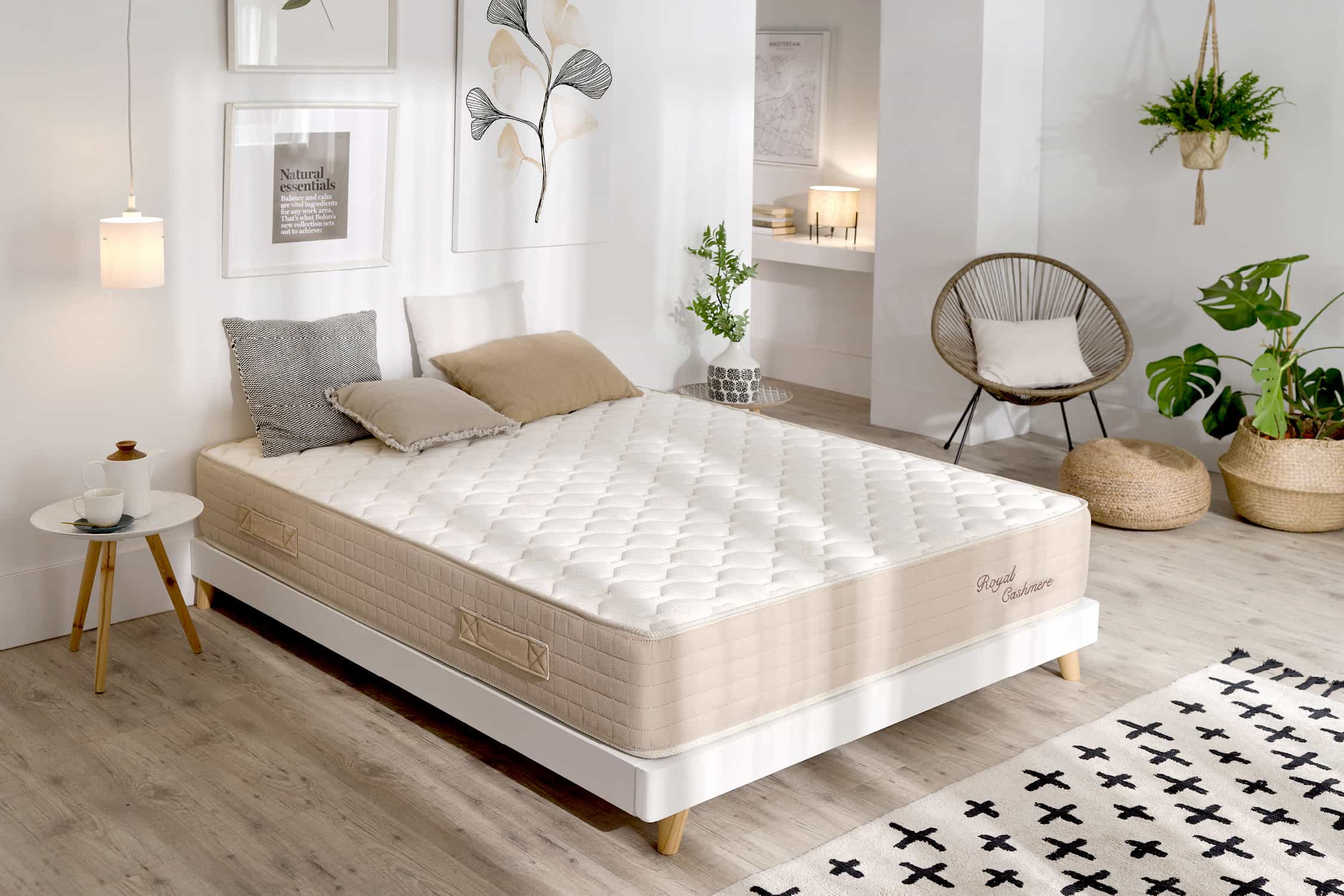 Materac Wiskoelastyczny Royal Cashmere, 140x190cm - Moonia