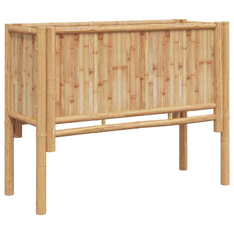 Podwyższona Grządka Ogrodowa Bambusowa 90x35x70 cm Brązowa na Taras