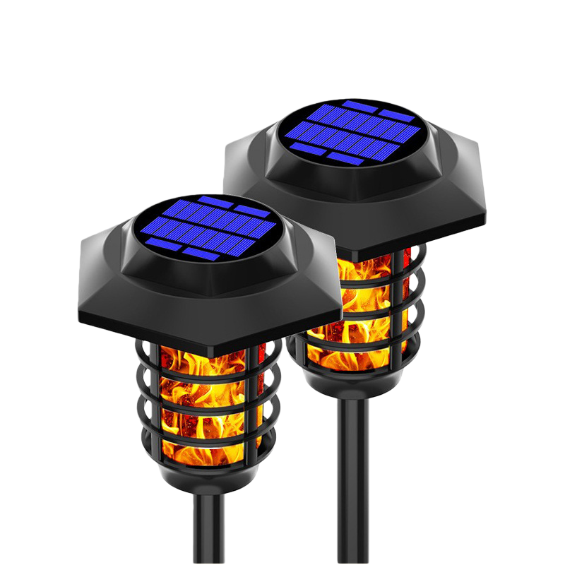 Lampy solarne do użytku zewnętrznego, latarki solarne, zestaw 2 szt., wodoodporne lampy ogrodowe, dekoracje ogrodowe, dekoracje na patio.