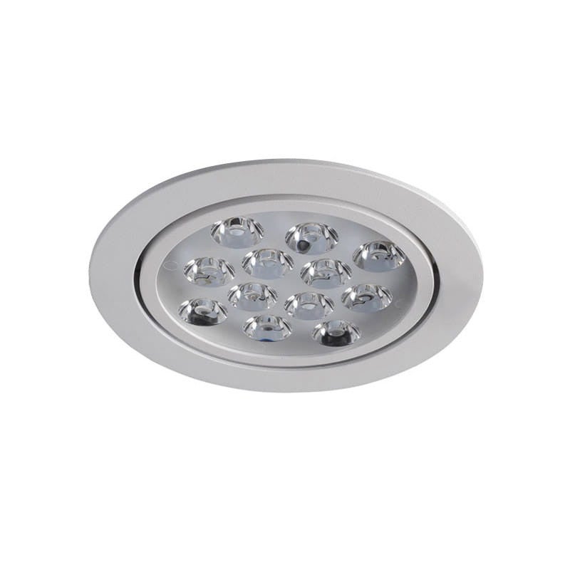 Oprawa stropowa sufitowa wpuszczana Pitch biała LED 12W 3000K 1200lm wym: 13,6 x 13,6 cm okrągła Italux