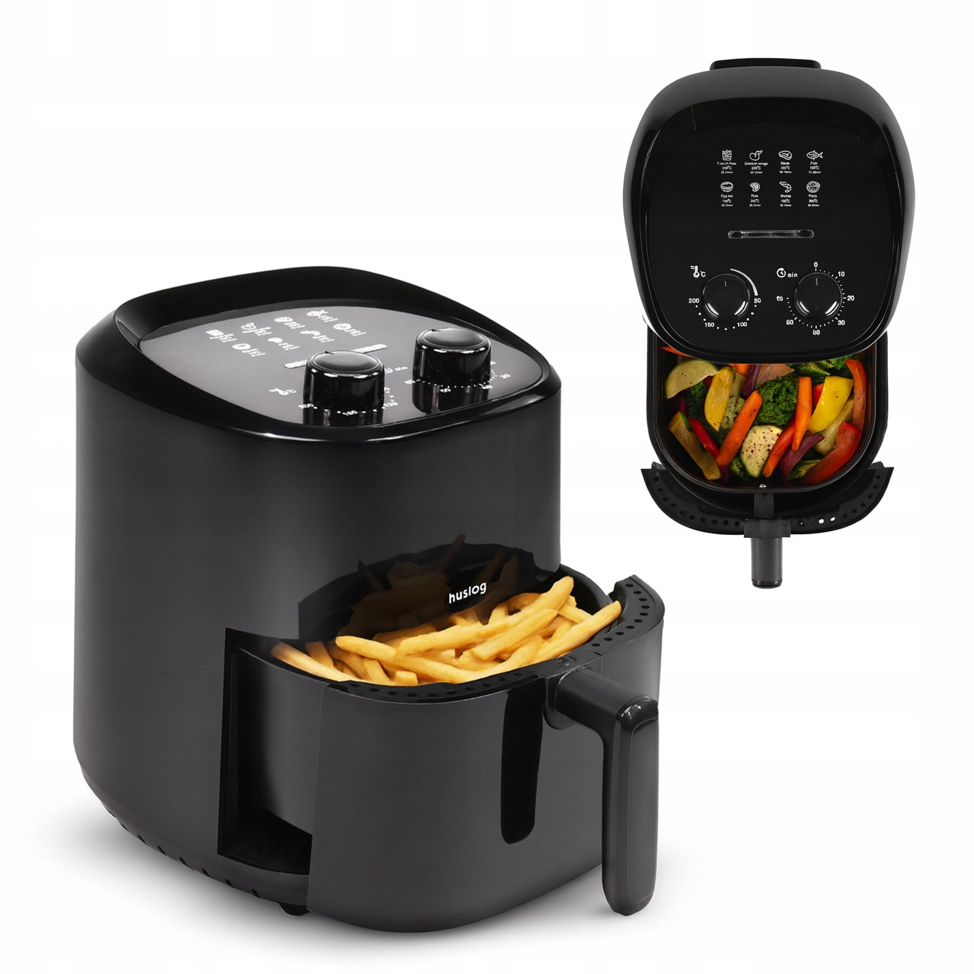 Huslog frytkownica beztłuszczowa 3,5 l, 1400 W Air Fryer