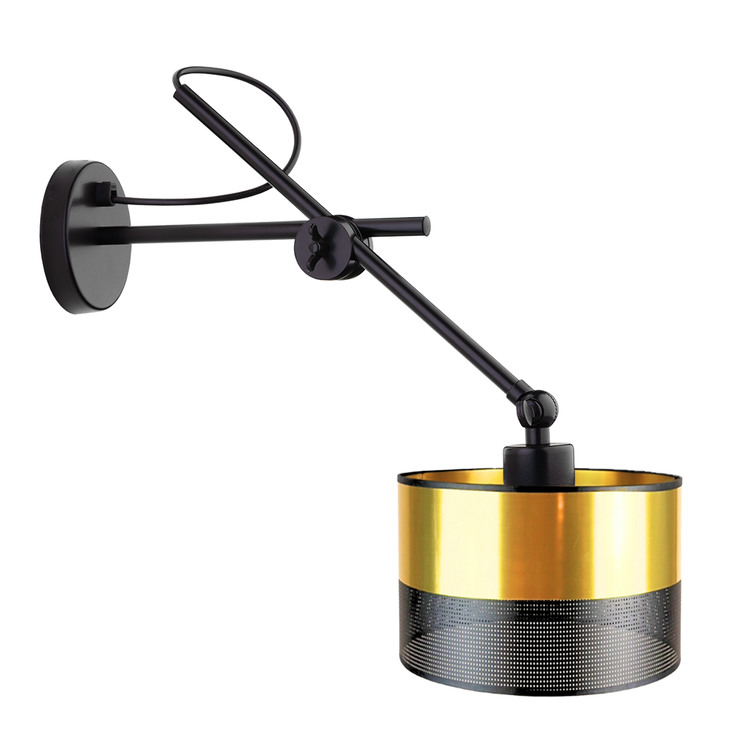 Kinkiet przegubowy lampa ścienna lampa na ścianę regulowany z abażurem walec MODERN