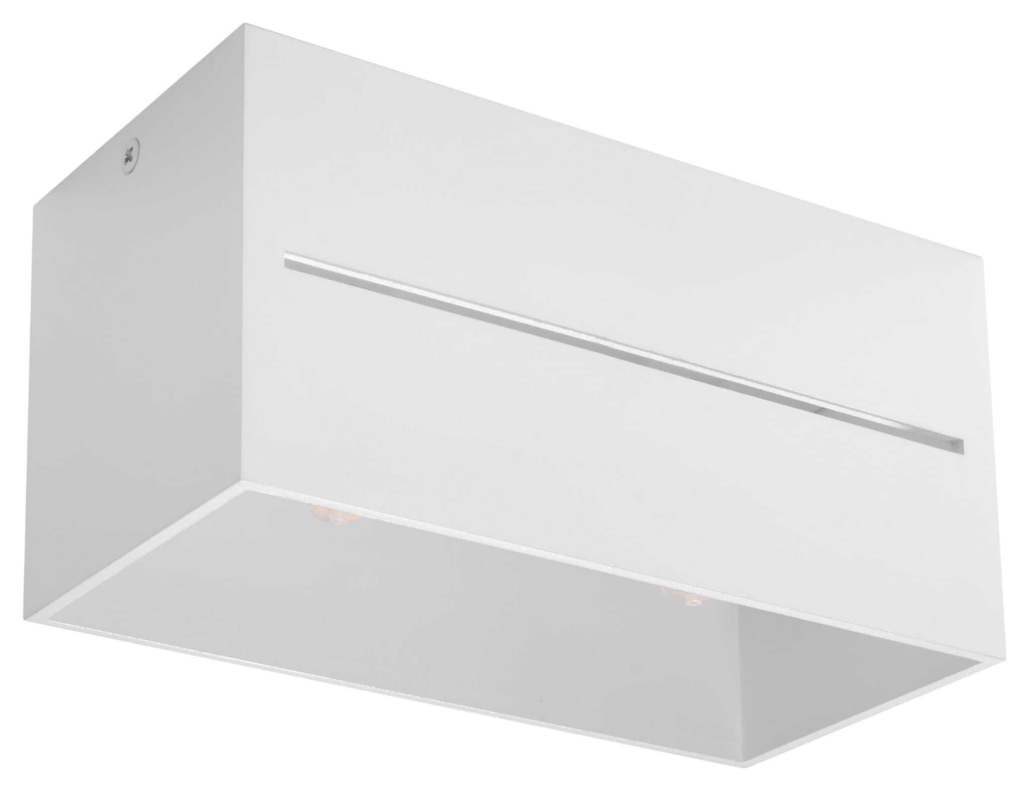 Plafonnier Aluminium Blanc G9 2 Lobo