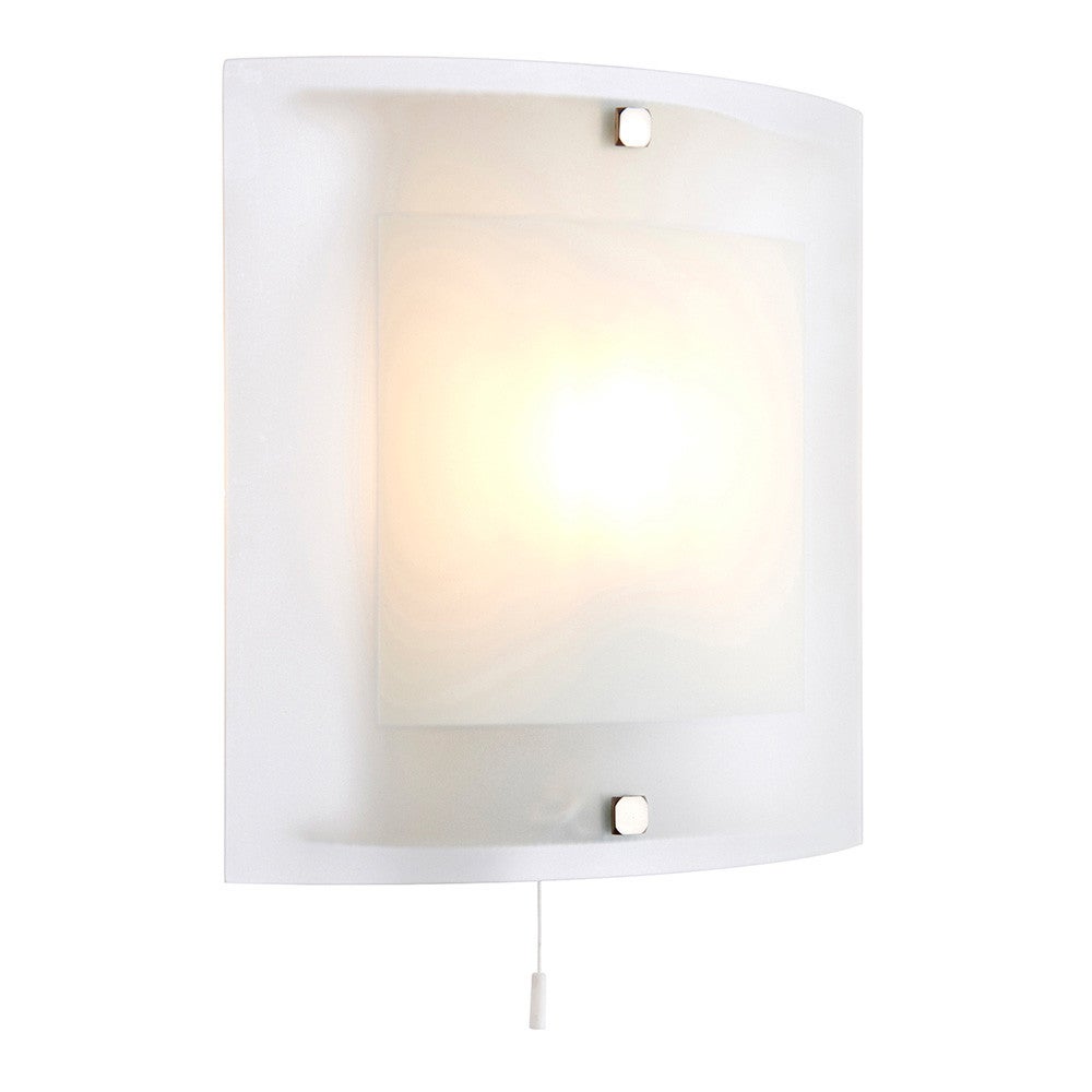 Kinkiet z włącznikiem BLAKE przezroczysty 1xE14x15W szkło wym:25,5x23,5x6cm IP20 Endon
