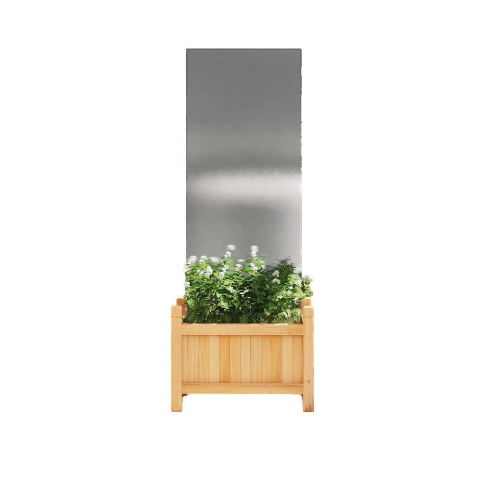 Parawan ogrodowy vidaXL ze stali nierdzewnej odporny na warunki atmosferyczne, nowoczesny design