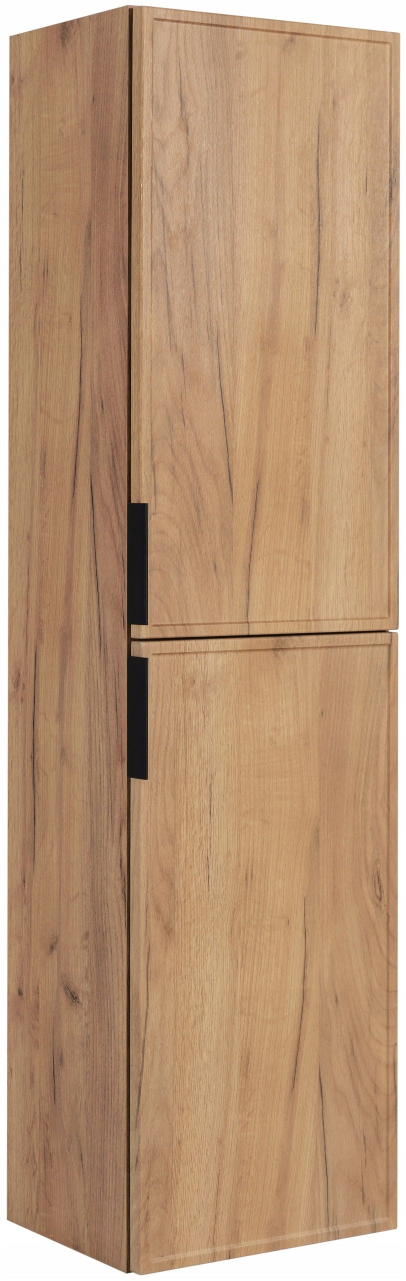 Słupek Łazienkowy SLIM 136 cm Dąb Craft Złoty Wiszący Cichy Domyk
