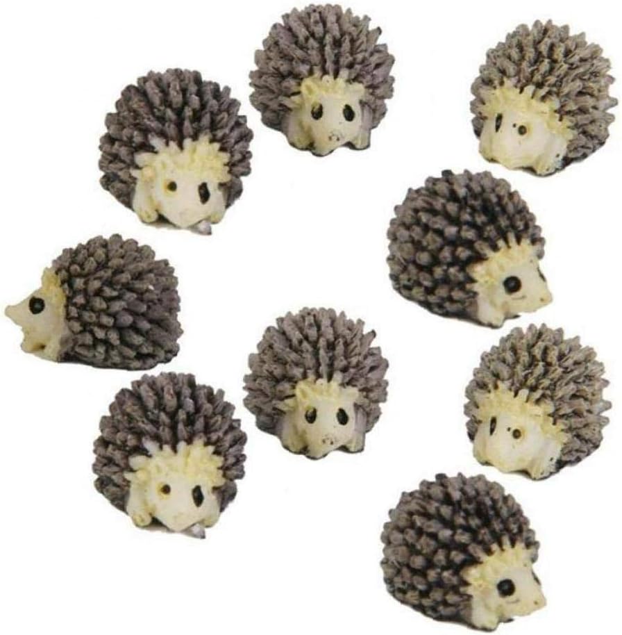 10 sztuk miniaturowych ozdób w kształcie jeża, mikro ogród wróżek, mini domek dla lalek, dekoracja krajobrazu, prezent dla dzieci