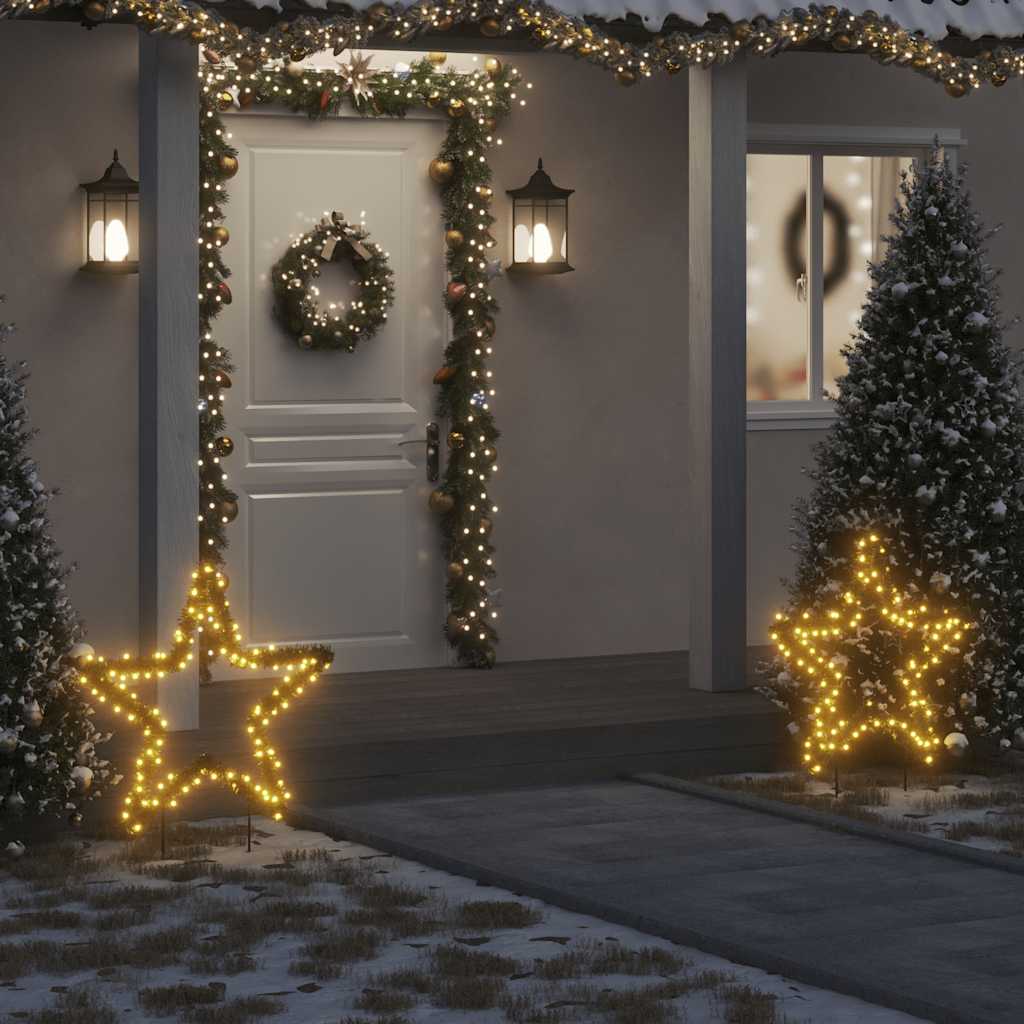 Świąteczna gwiazda na szpikulcach, 115 LED, 85 cm vidaXL