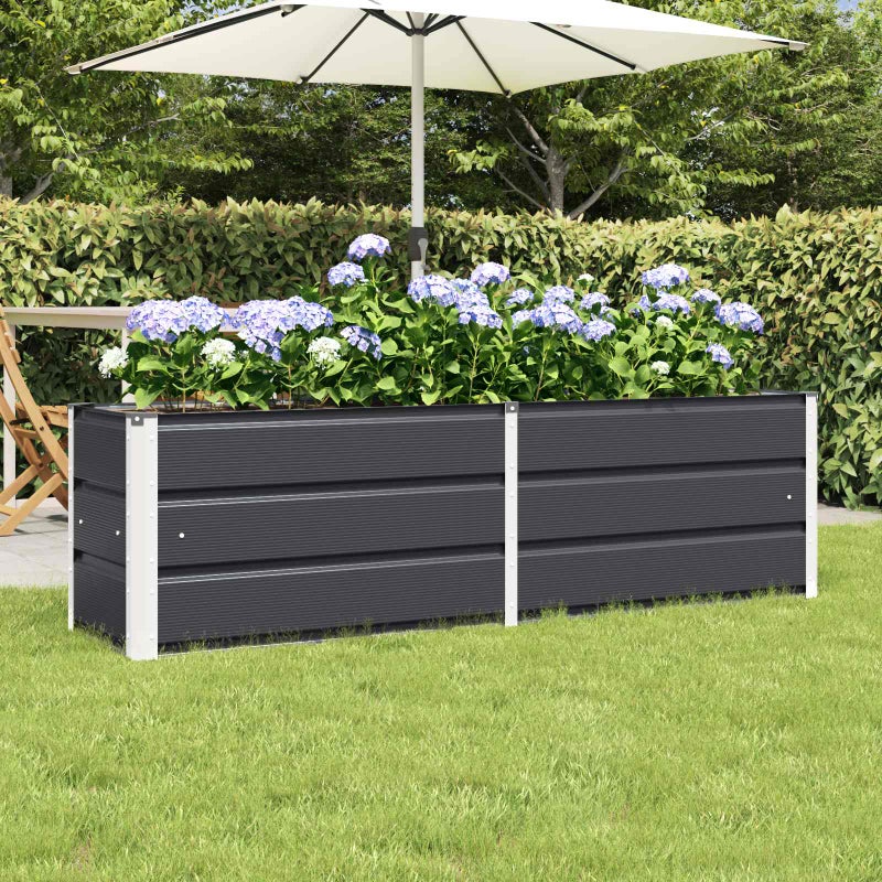 Donica Antracyt 160 x 40 x 45 cm Stal vidaXL