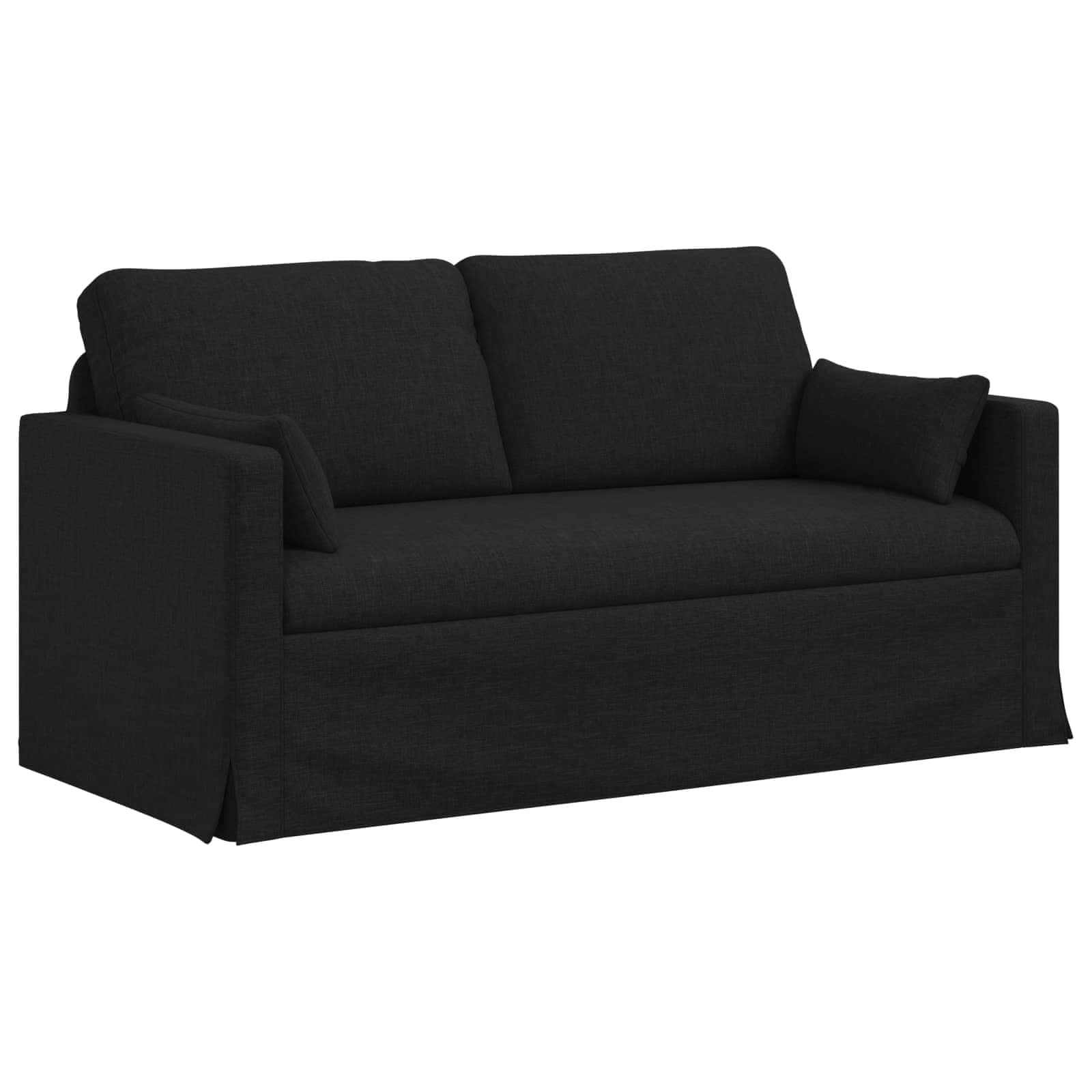 Sofa Czarny 158 x 78 x 80 cm tkanina