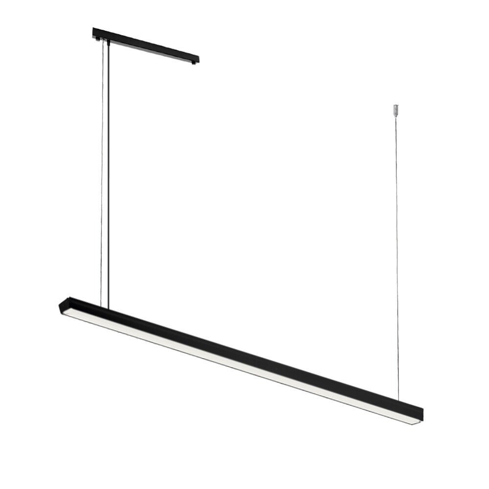 Lampa wisząca nowoczesna liniowa 150 cm czarna neutralna barwa HIATE LED 30W Shilo
