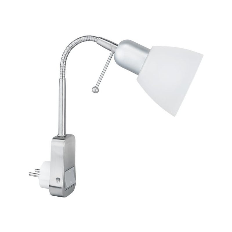 Kinkiet ścienny Ligara srebrno-biały 1xE14x40W wym: 28 x 6,9 x 6,9 cm metal IP20 Trio