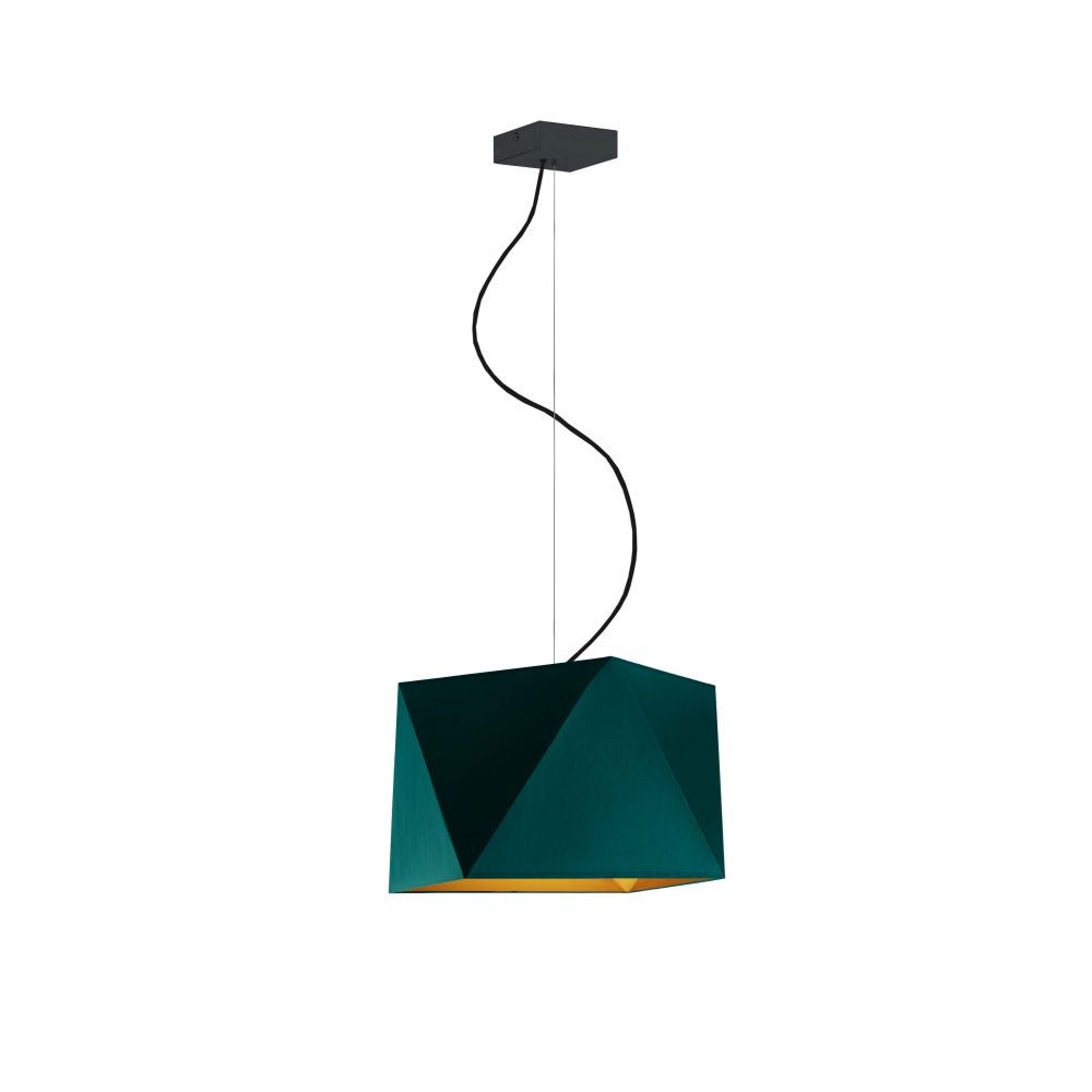 Lampa wisząca zwis żyrandol sufitowa z abażurem diament BURNE Z1