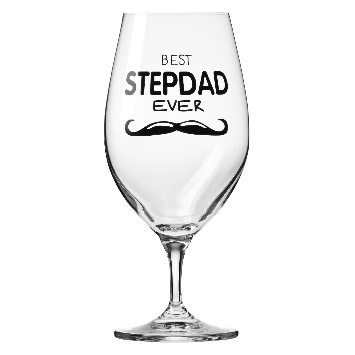 KROSNO Pokal do piwa z dedykacją dla ojczyma BEST STEPDAD EVER 400 ml