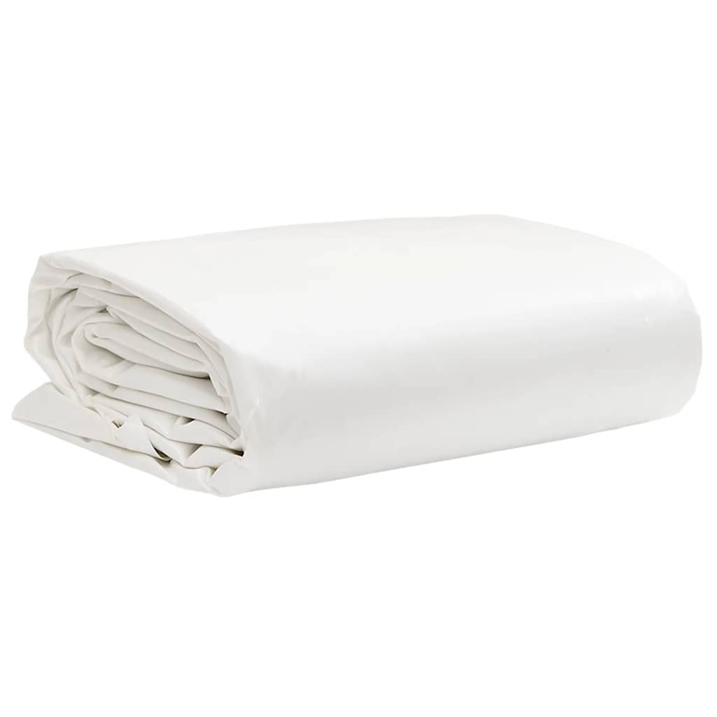 Plandeka, biała, 6x8 m, 650 g/m² vidaXL
