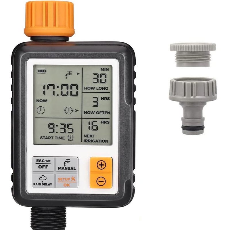 Automatyczny programator nawadniania, timer nawadniania kropelkowego, wiele trybów, ekran LCD 53*53 mm, nawadnianie ogrodu, gospodarstwa, trawnika i