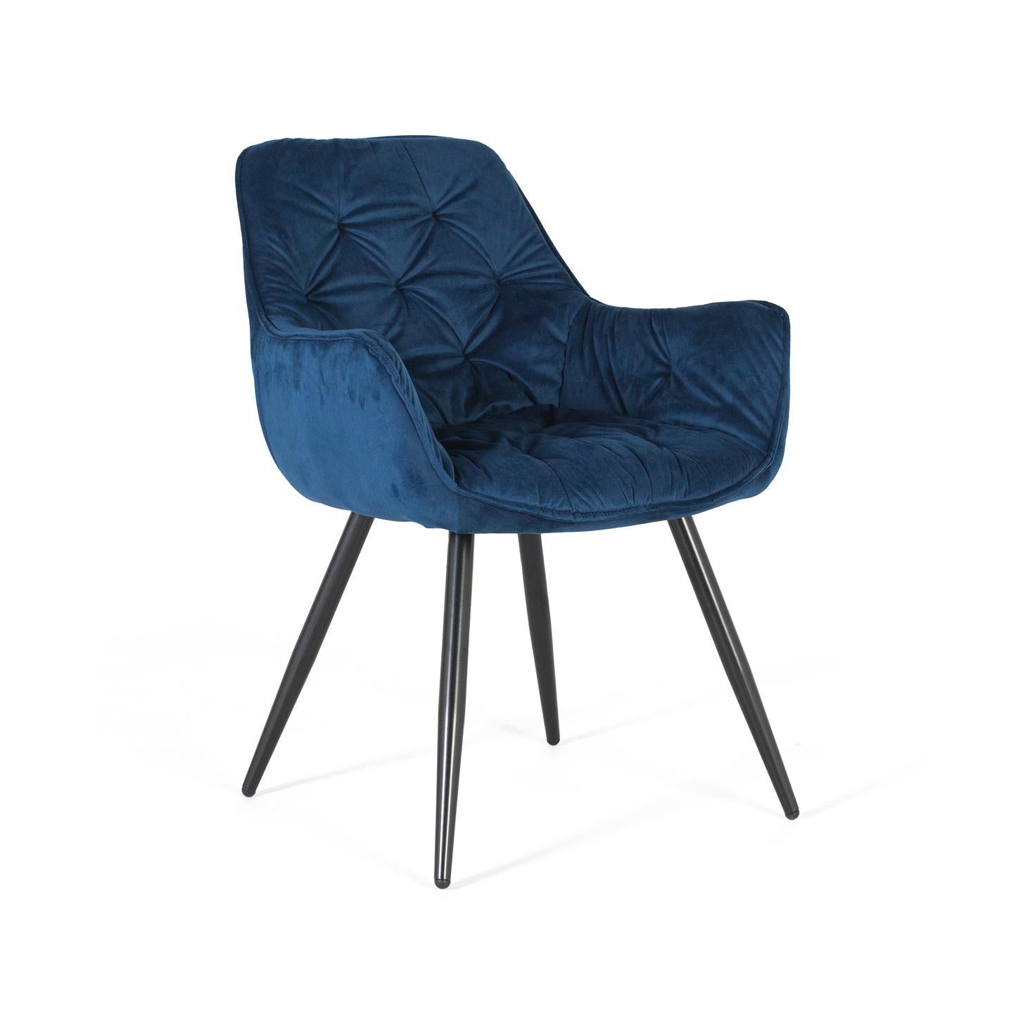Krzesło welurowe 62 cm, styl współczesny, 85x62x62 GYC