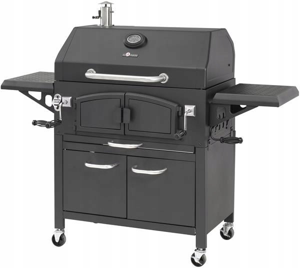 GRILL WĘGLOWY EL FUEGO GRAND ONTARIO SOLIDNY NOWY ŻELIWNY RUSZT 81x46cm !