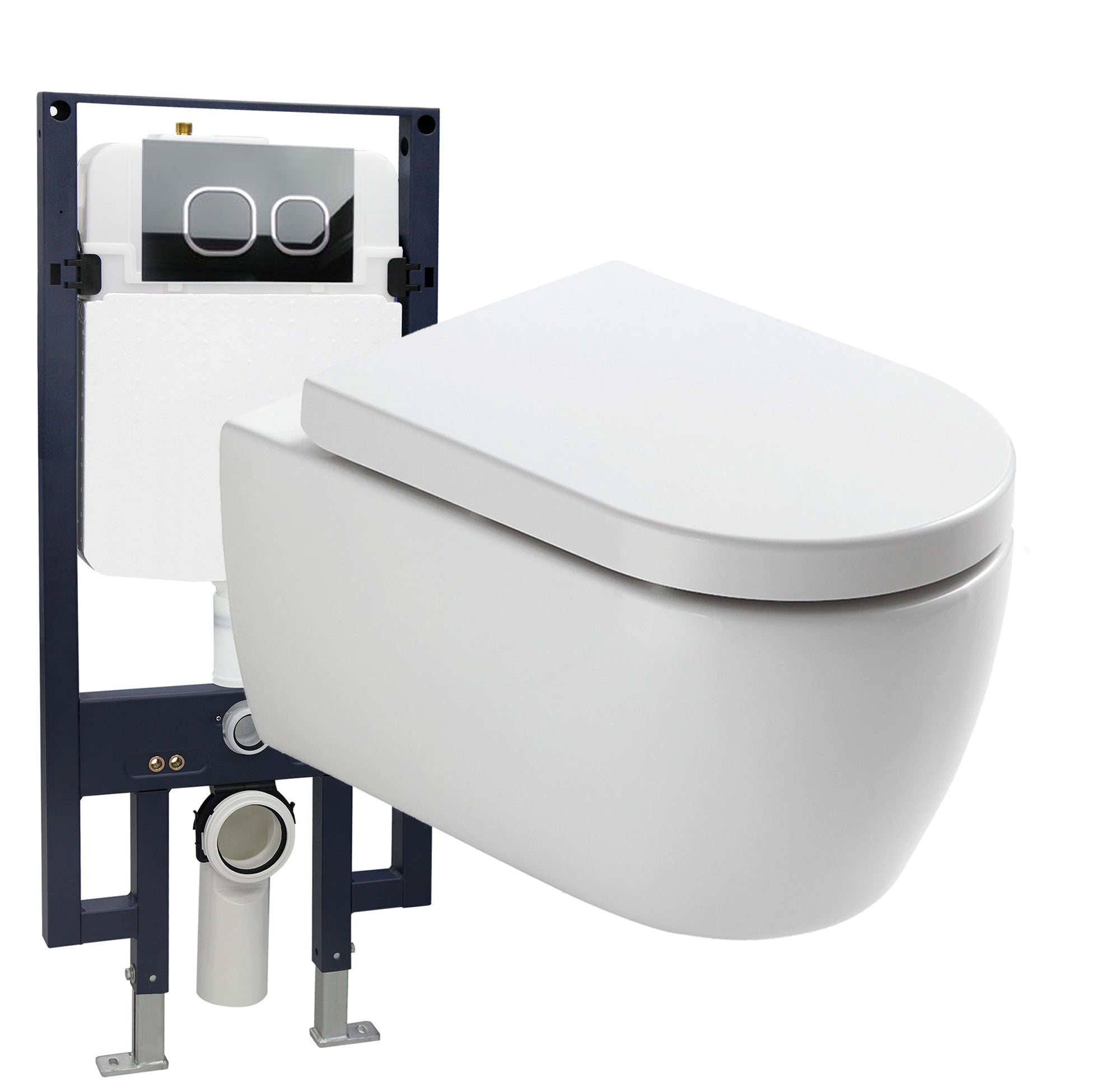 Bernstein Zestaw WC Miska WC + stelaż G3008 + panel 4112 + mata + deska Soft Close