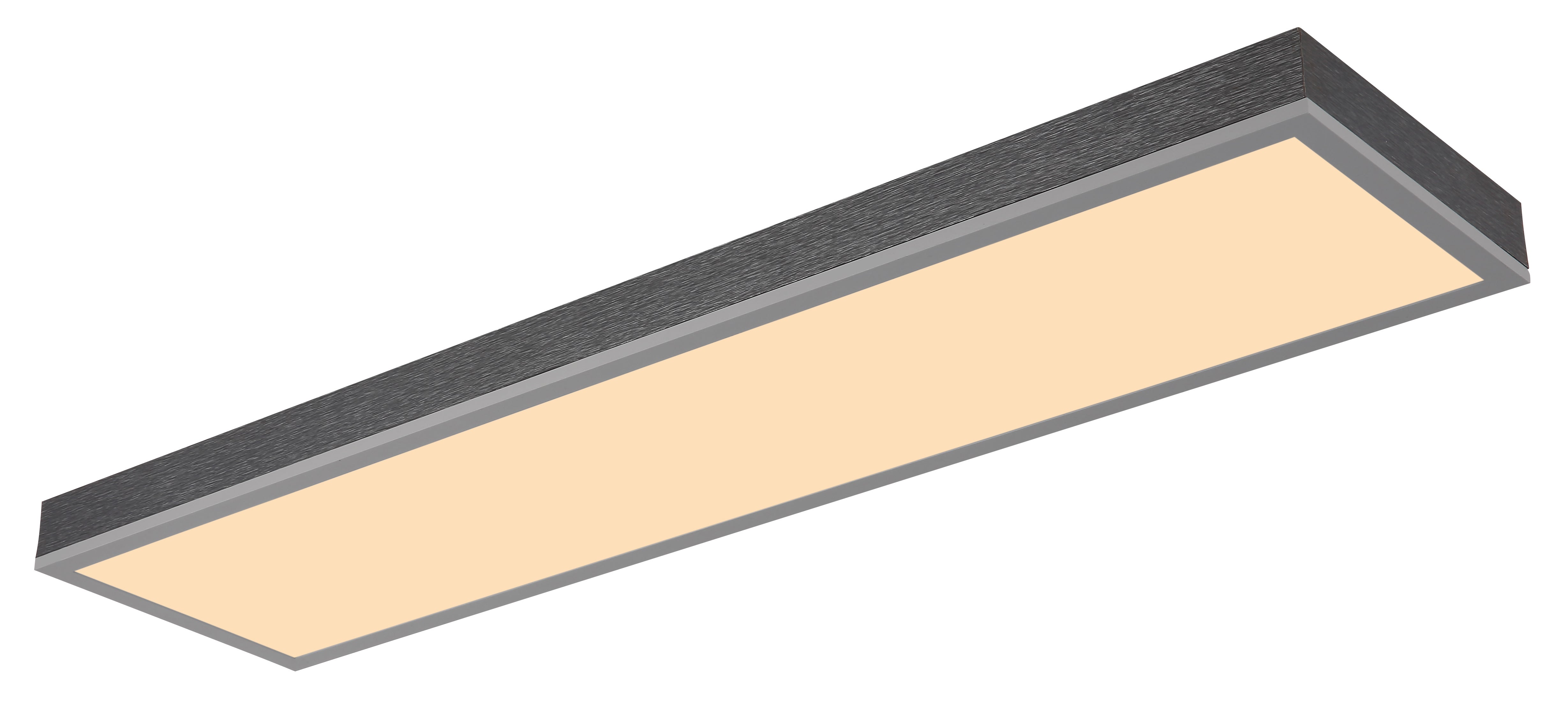 Srebrna aluminiowa lampa sufitowa, LED