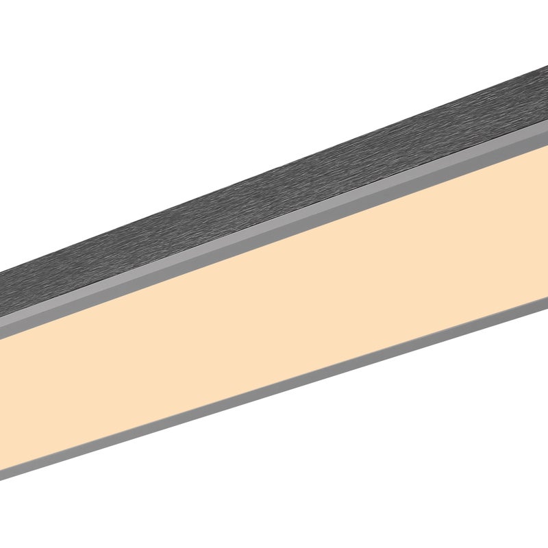 Srebrna aluminiowa lampa sufitowa, LED