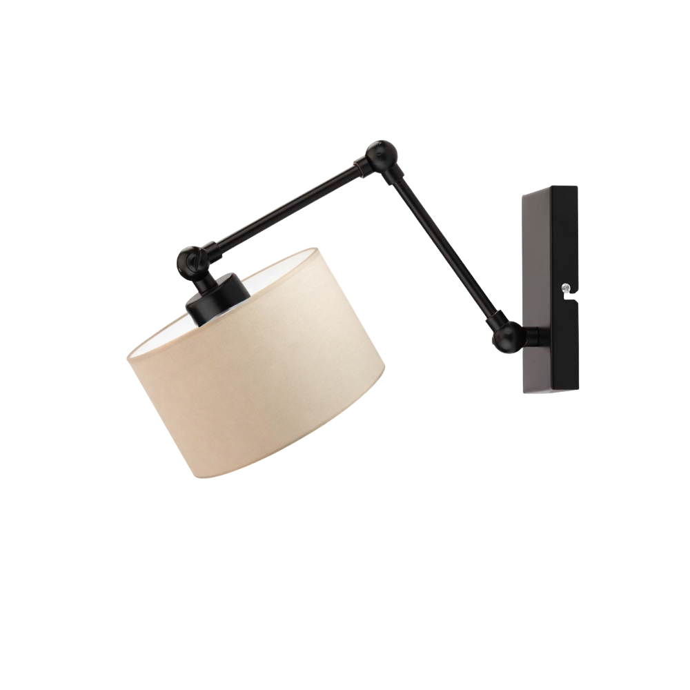 Kinkiet przegubowy lampa ścienna lampa na ścianę regulowany z abażurem walec SOUL