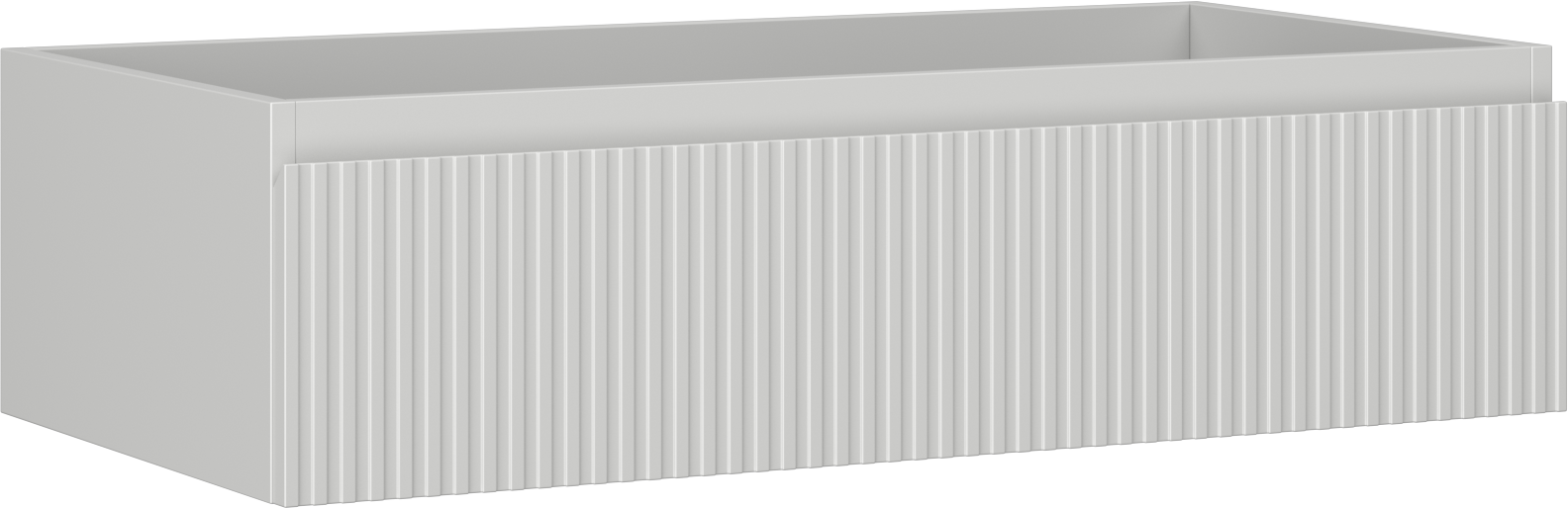 Mexen Rivel szafka łazienkowa podumywalkowa 90 cm, 1 szuflada, ryflowana , szara mat - 91A20-09023-1-BF62