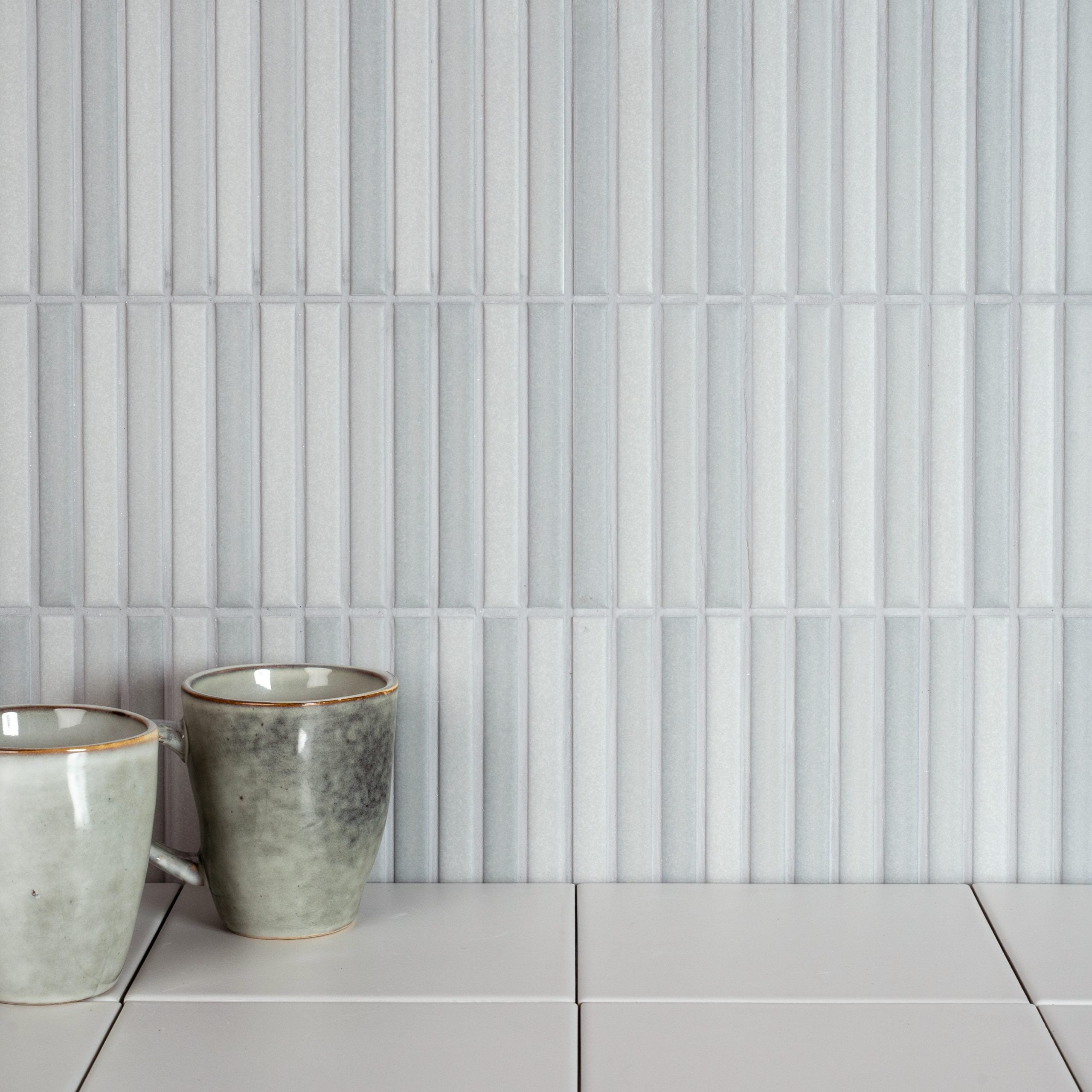 Matowa porcelanowa okładzina z efektem reliefu, szara Roku Grey 11,5x23 cm
