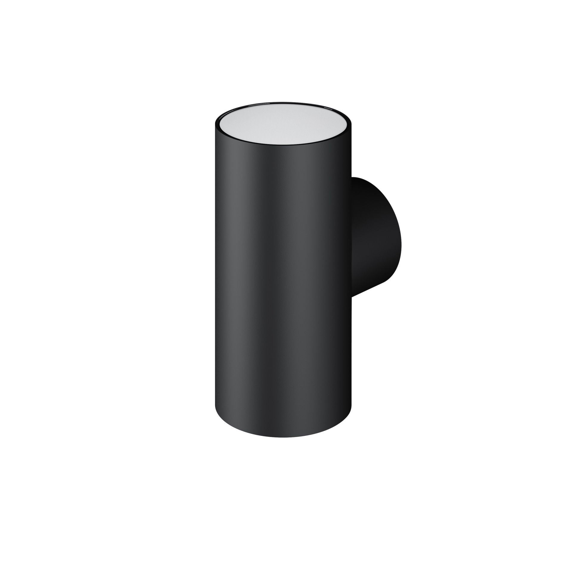 Cylindryczna lampa ścienna zewnętrzna 16 cm Światło górne i dolne LED 16W poliwęglan IP65 CCT Przełącznik 2700K/3200K/4000K - Czarny