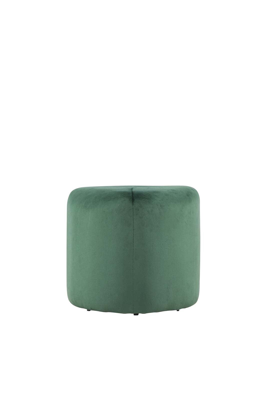 Peg puf Ø46cm welur zielony.