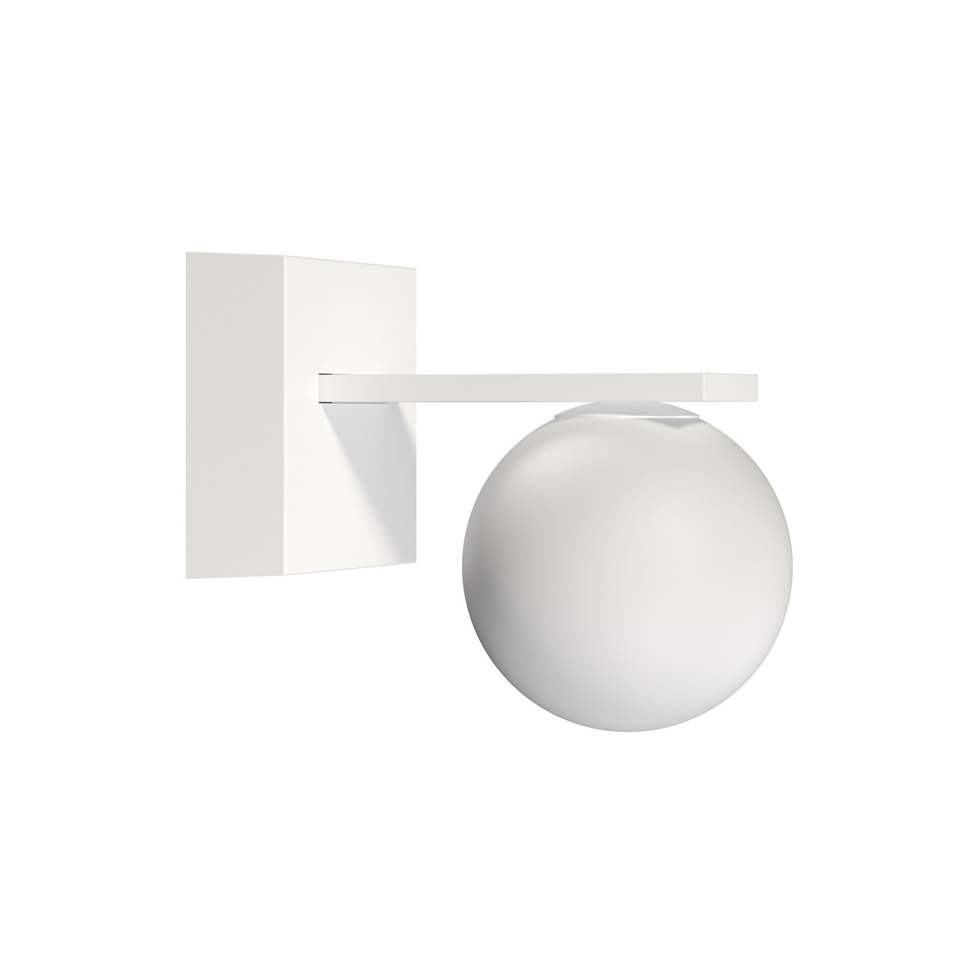 Biała lampa ścienna zewnętrzna z kulą IP54 9W 2700K 3000K 465Lm - 3000º K - Ciepłe światło