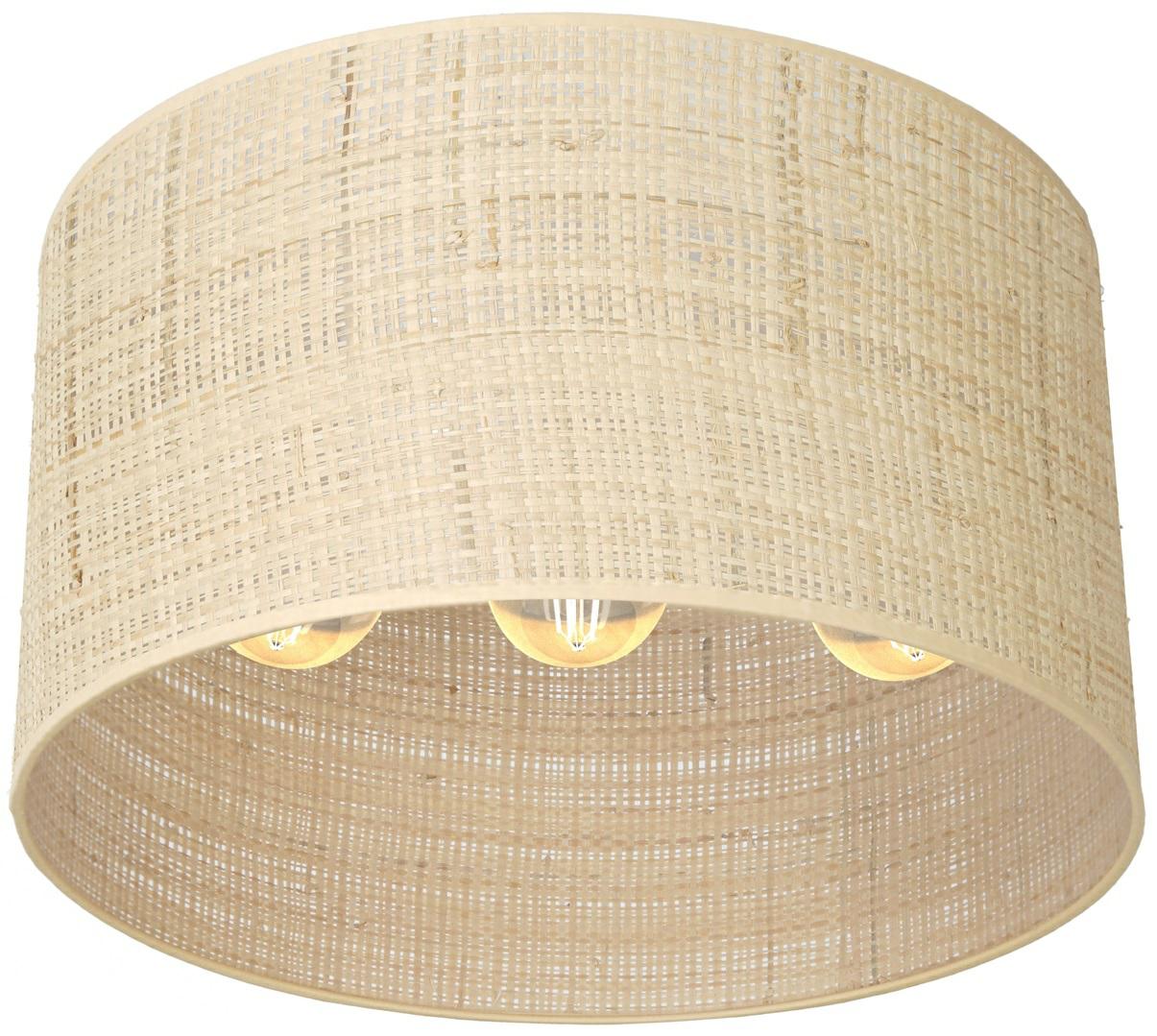Lampa wisząca Rattan kremowa 3xE27x15W wiklina / rattan / słoma wym:23x40x40cm IP20 Luminex