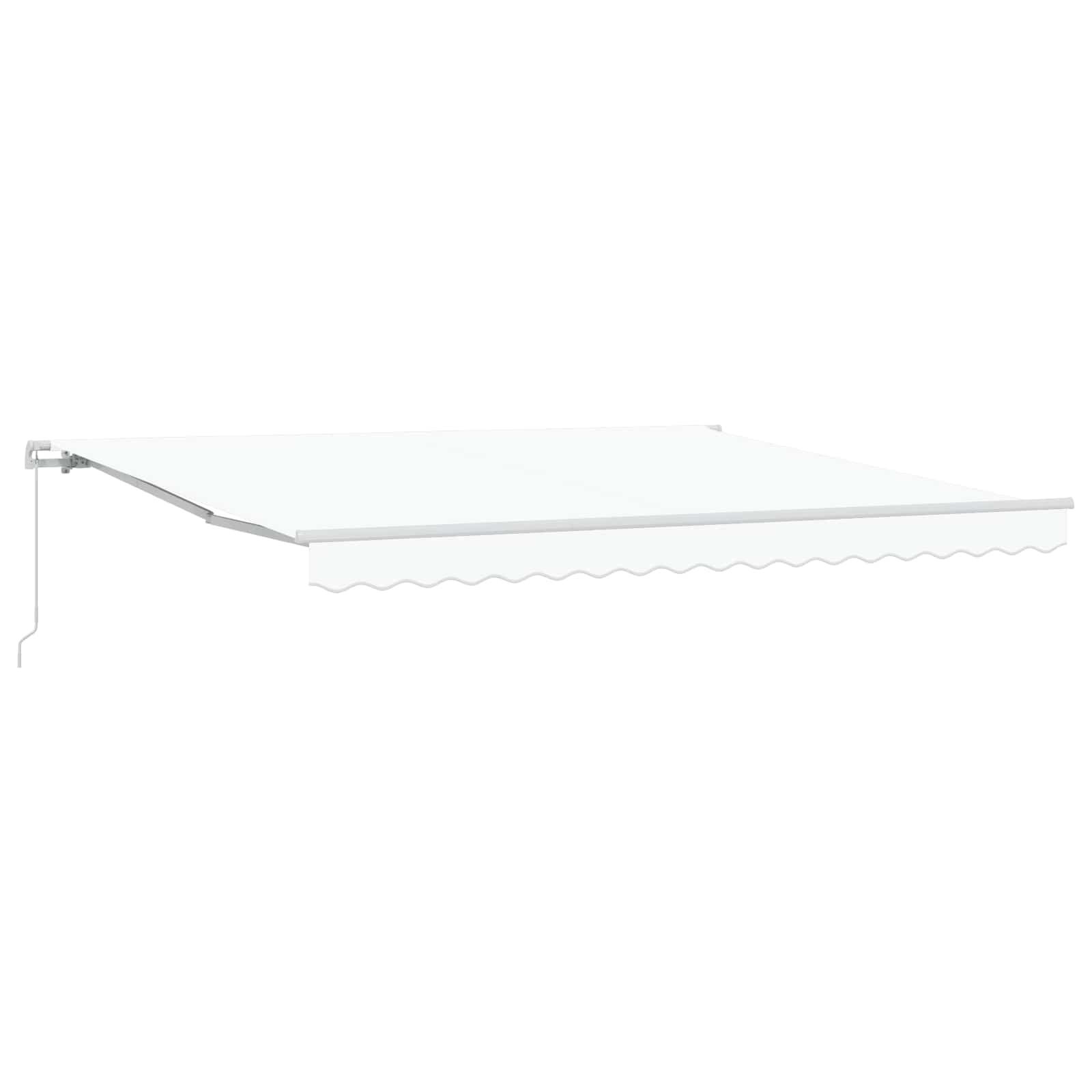 Markiza wysuwana Biały 400 × 300 cm Poliester i aluminium vidaXL