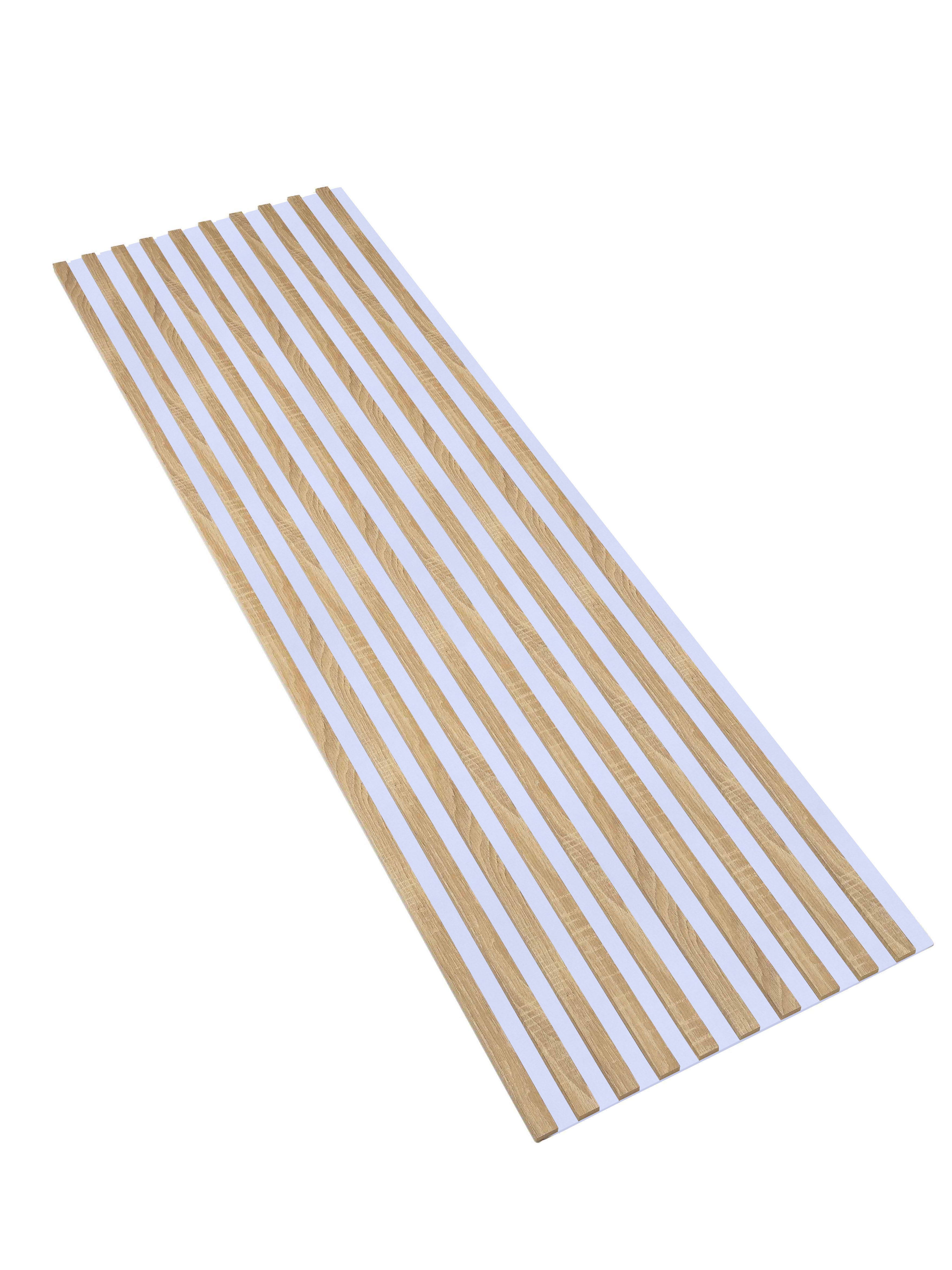 Lamele Ścienne na Białej Płycie SunWood 275x58cm Panel Dekoracyjny Dąb Sonoma 1 szt.
