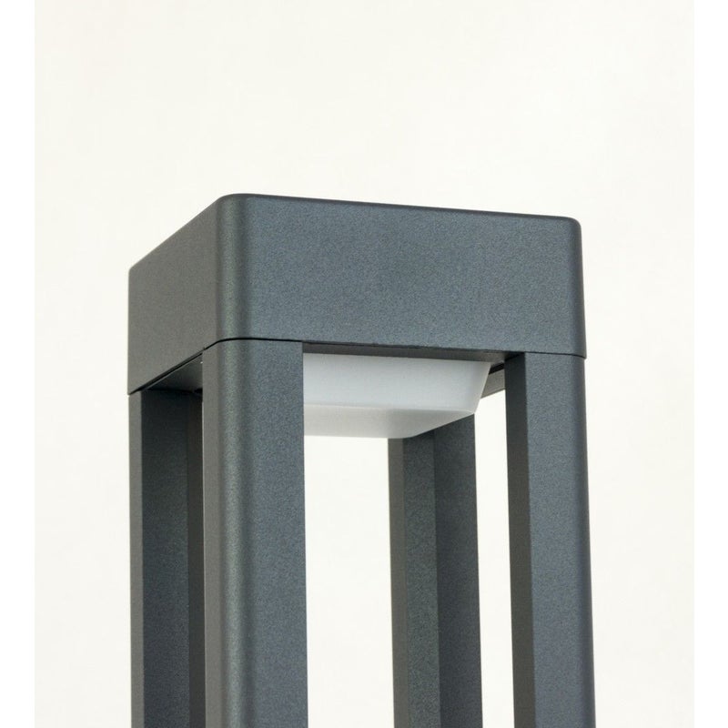 Lampa ogrodowa słupek oświetleniowy 80 cm 1xGX53 ciemno-szary IP54 SU-MA FKW-800