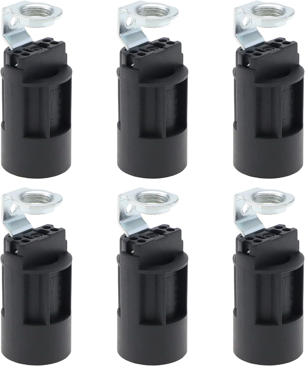 The Lord of the Tools 6 sztuk E14 Świeca Żarówka Uchwyt 250V 2A Podstawa Lampy z tworzywa sztucznego Uchwyt Gniazda Lampy do produkcji lamp