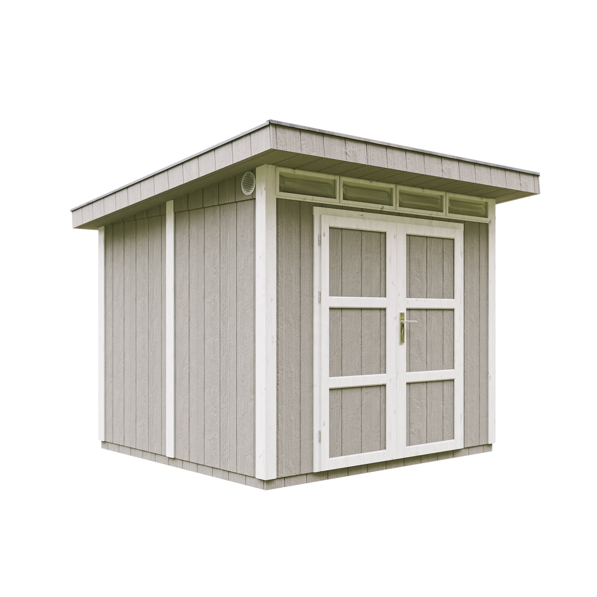 JAKOŚĆ PREMIUM Szopa ogrodowa 5,9 m² - dł. 279 x szer. 293 cm - TIMBELA M903A - SZARY TUNDRA