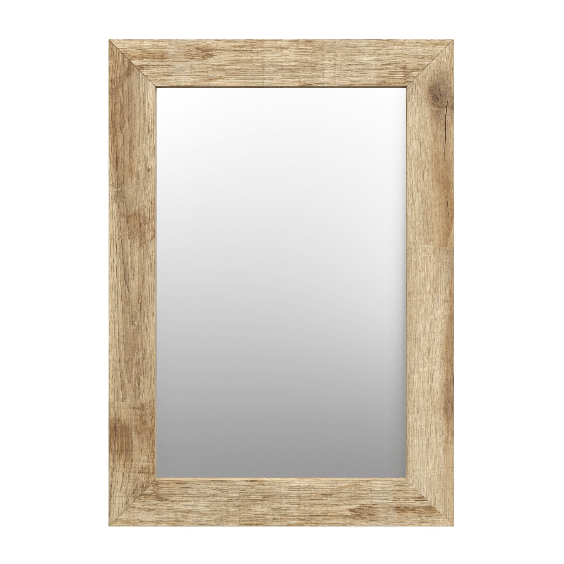 STYLER Lustro do przedpokoju w naturalnej drewnianej ramie w rozmiarze 60x86 cm