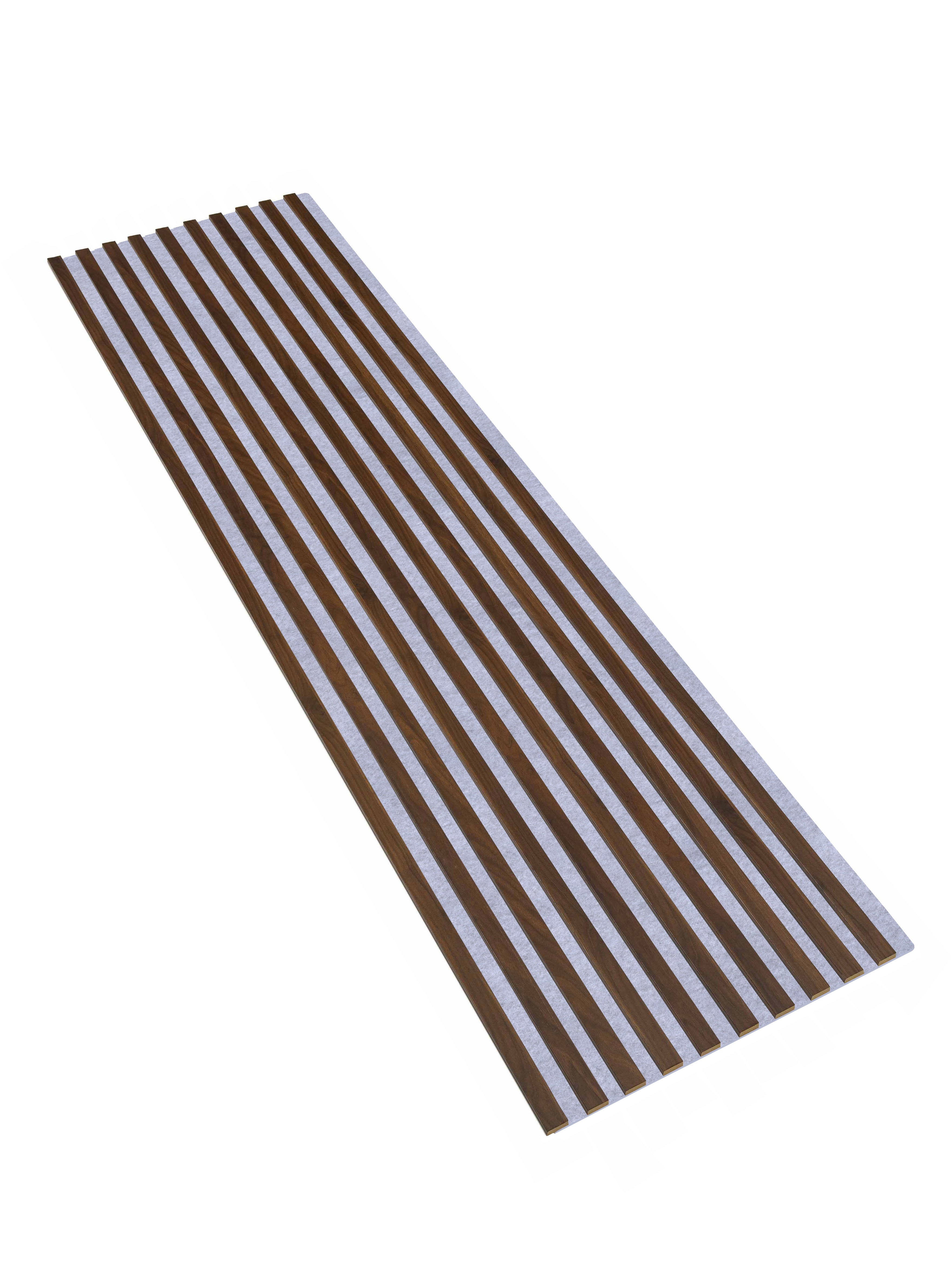 Lamele Ścienne na Filcu Szarym SunWood 275x58cm Panel Dekoracyjny Orzech Columbia 1 szt.
