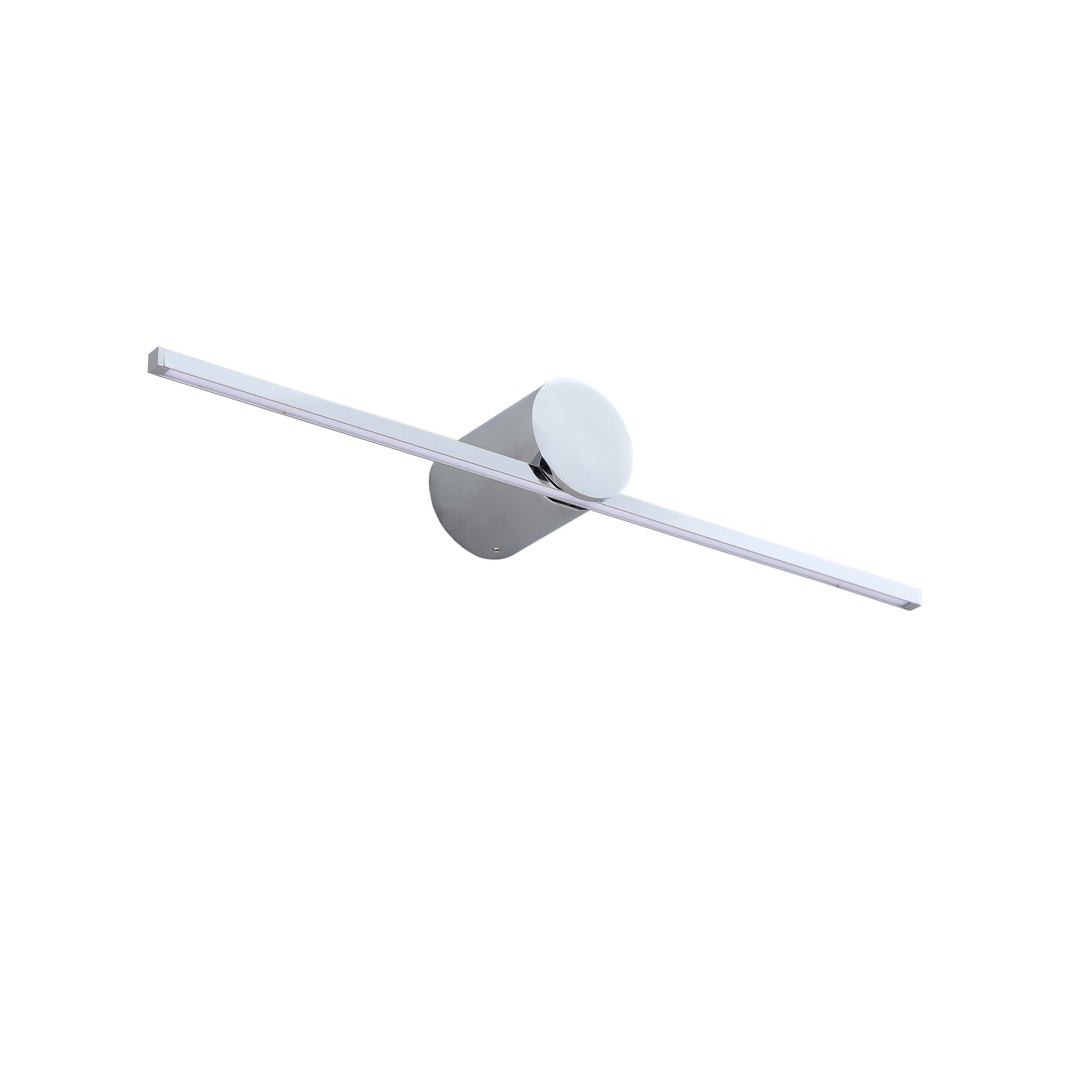 40 cm chromowana lampa ścienna LED 3000K nowoczesna, smukła łazienka IP44