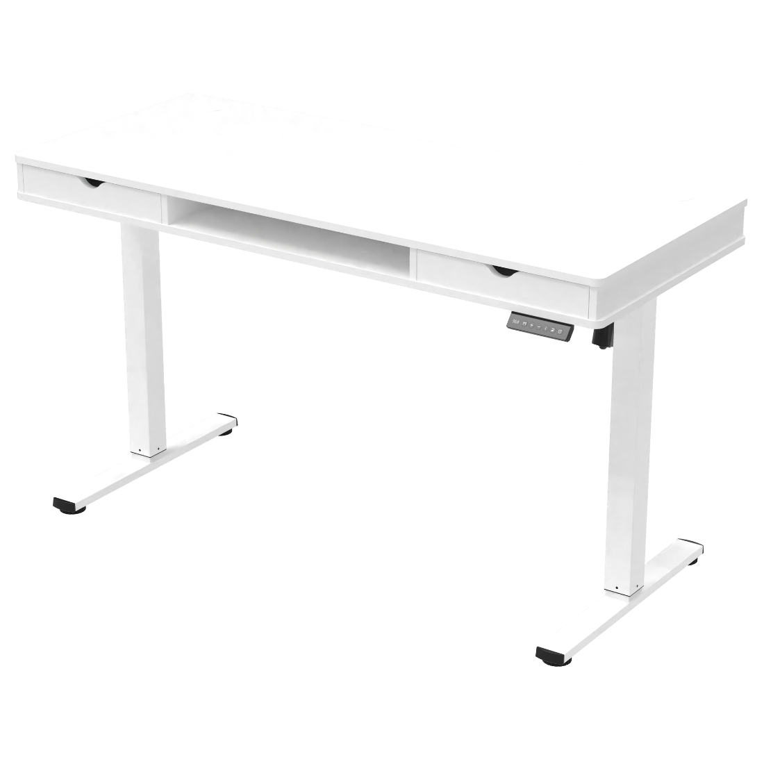 Biurko elektryczne Spacetronik Frodi biały 140x60 cm