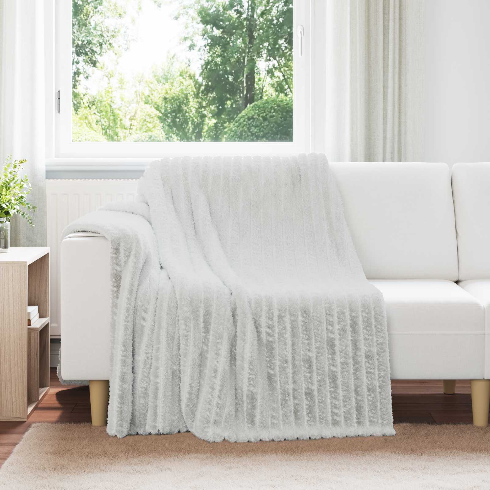 Koce narzutowe 6 pcs Szary 200 x 150 cm Polar vidaXL