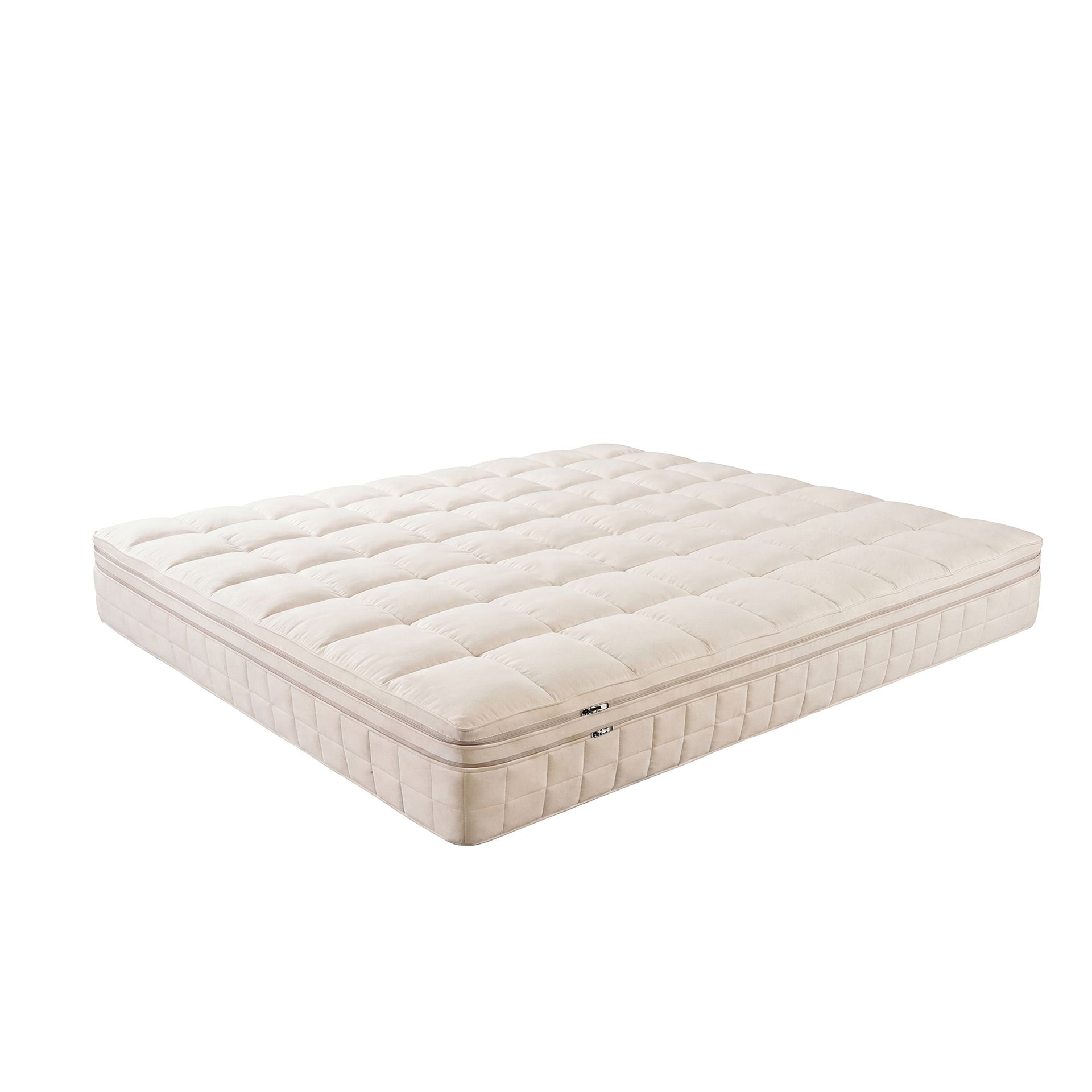 Materac hybrydowy z naturalnego lateksu z mini sprężynami kieszeniowymi Cooltex 180x200