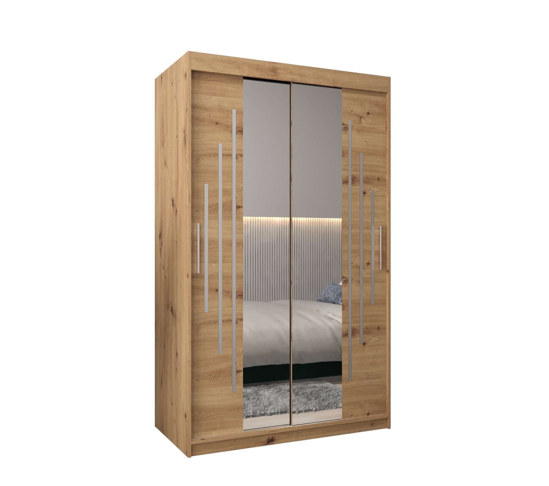 Szafa przesuwna garderoba York 1 120 x 62 x 200 cm Artisan - Abiks Meble