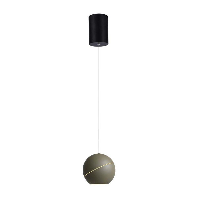 Lampa wisząca LED 8,5 W, w kształcie dzwonka, kolor szampański, metal, 18 cm, 3000 K