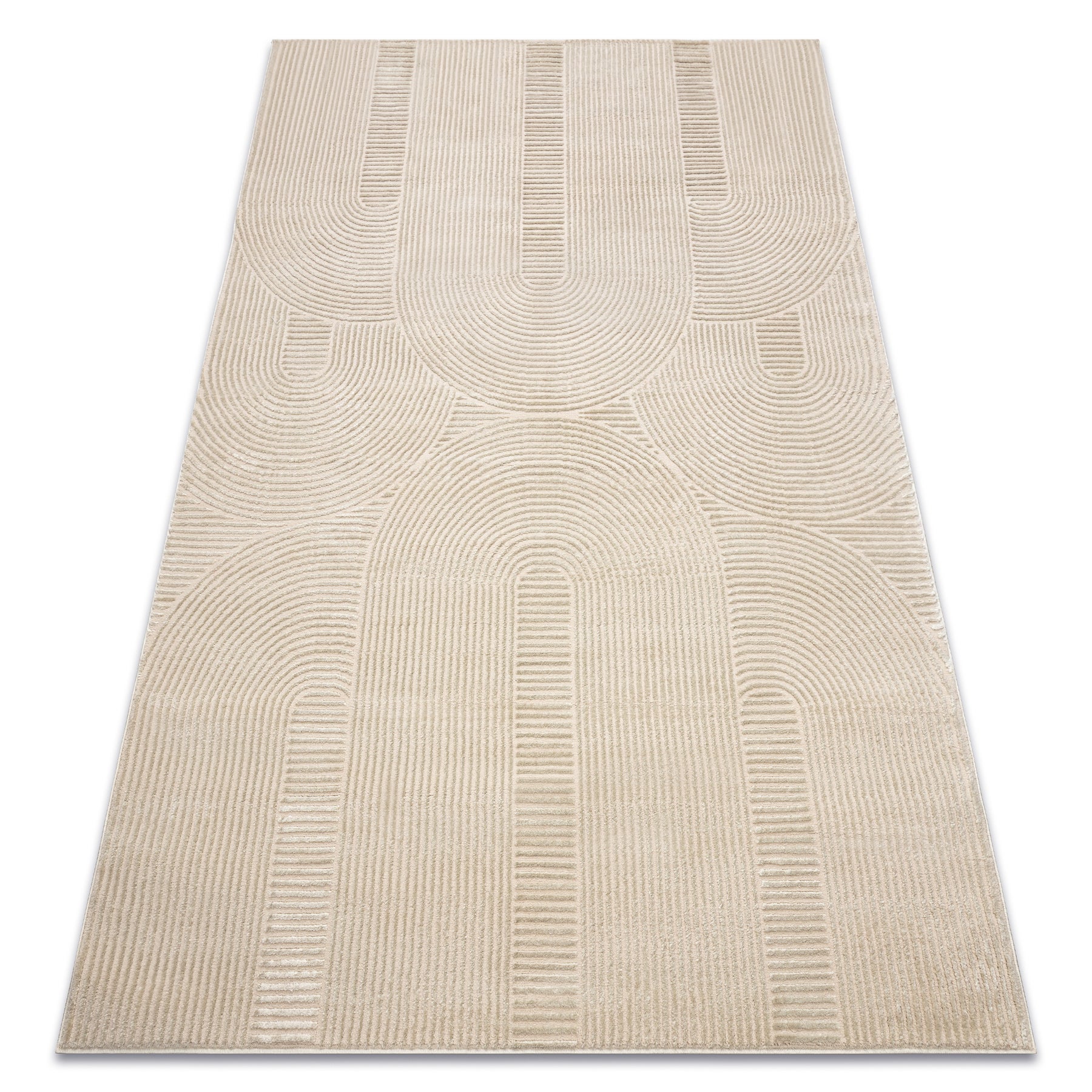 Dywan BALANCE 9086 taupe - Geometryczny, strukturalny, glamour 200x290 cm