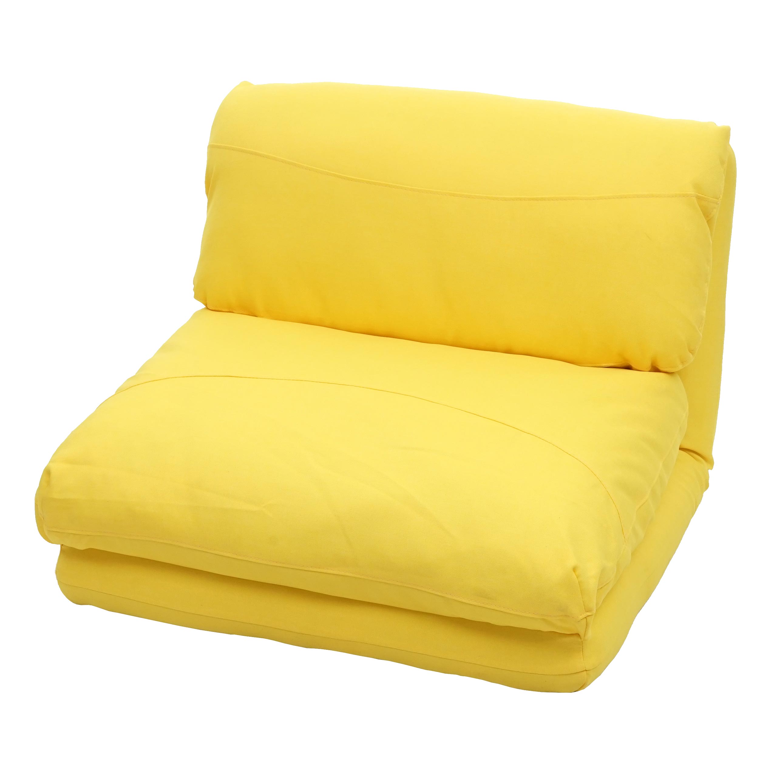 Sofa rozkładana HWC-E68, sofa rozkładana funkcjonalny fotel rozkładany fotel rozkładany, tkanina/tkanina ~ żółty