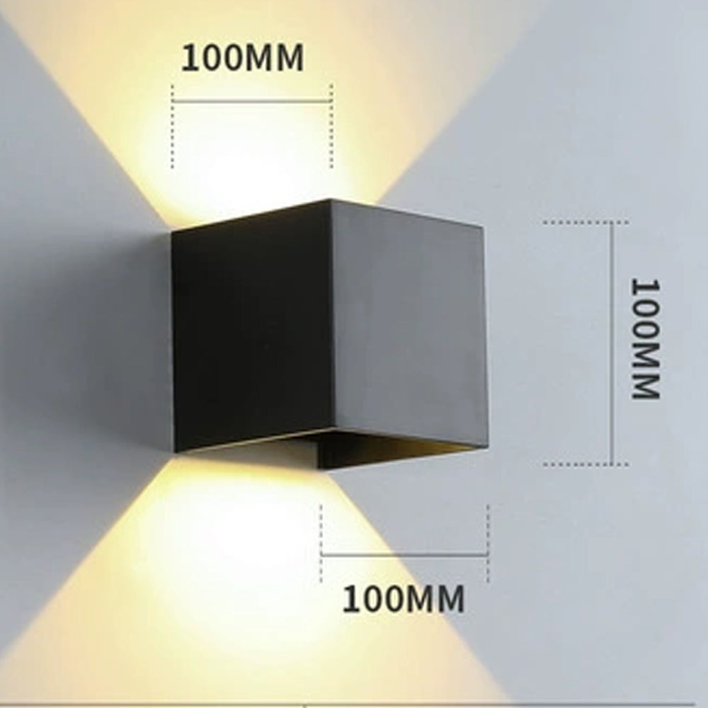 (Czarny) Zewnętrzna lampa ścienna Regulowany kąt wiązki G9 LED Lampa zewnętrzna Ciepła biel 3000K Zewnętrzna lampa ścienna Aluminiowa lampa ścienna