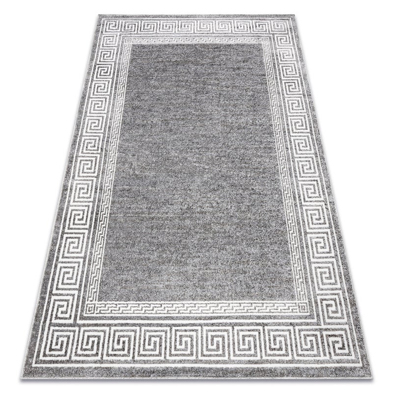 Dywan MATEO 8033/644 Nowoczesny, grecki, ramka - strukturalny szary 120x170 cm